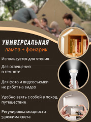 Лампа настольная складная 2 в 1 - Фото 1