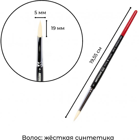 Кисть для акрила №5