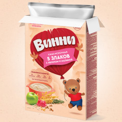 Каша «5 злаков с яблоком и малиной» - Фото 10