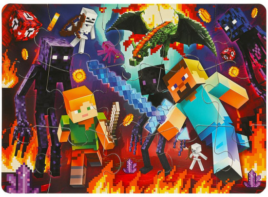 Набор пазлов «По мотивам Minecraft»