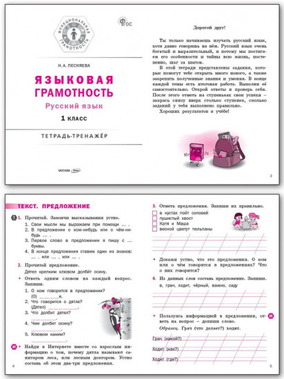 Русский язык. Языковая грамотность. 1 класс