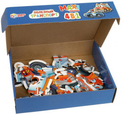 Набор макси-пазлов 4 в 1 «Полезный транспорт» - Фото 1