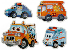 Набор макси-пазлов 4 в 1 «Полезный транспорт» - Фото 2