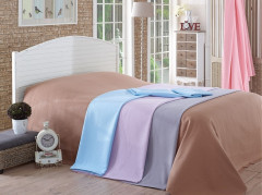 Покрывало вафельное «Anastasiya» (арт. 1501001412, евро, жаккард, размер 220х240), голубой - Фото 1