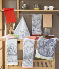 Набор полотенец кухонных «Vegetables» (арт. 1501001631, хлопок, 50х70 см, 2 шт), бежевый - Фото 2