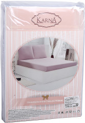 Простыня трикотажная на резинке (1,5-спальная, хлопок, 100x200+30 см), цвет серый - Фото 1