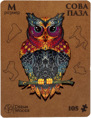 Пазл фигурный «Сова» - Фото 1