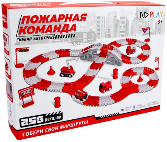 Трасса с машинкой на батарейке «Пожарная команда»