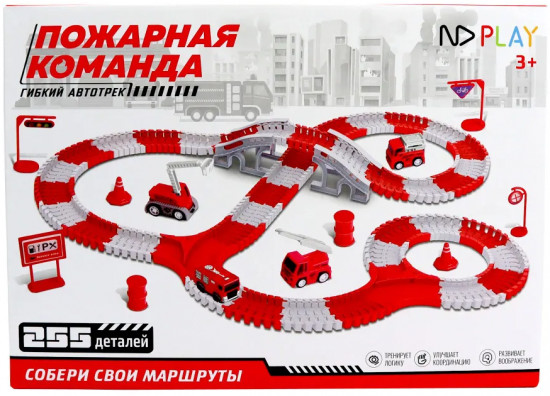 Трасса с машинкой на батарейке «Пожарная команда»