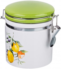 Банка для сыпучих продуктов с клипсой «Итальянские лимоны» (470 мл) - Фото 2