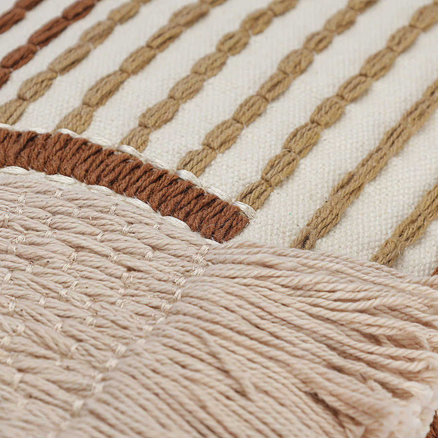 Чехол на подушку «Beige geometry» | Ethnic | Tkano | Фото 4