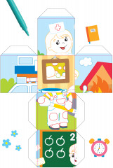 Пазлы из кубиков «Профессии» - Фото 6