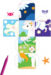 Пазлы из кубиков «Единороги и их друзья» - Фото 3