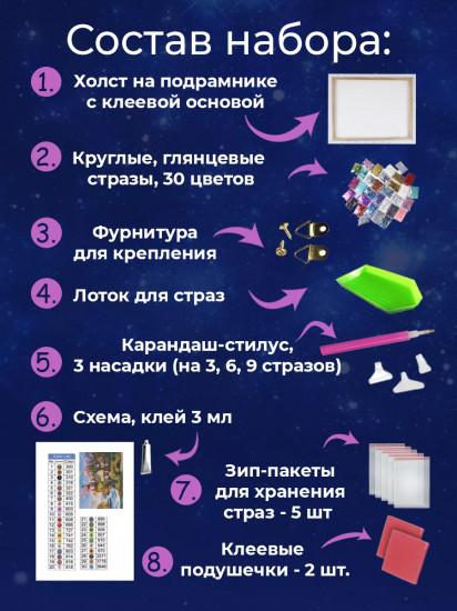 Мозаика алмазная «Маяк на закате»