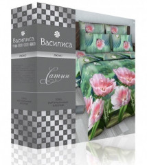 Комплект постельного белья (арт. 714, 2-спальный, сатин, 2 наволочки 70х70, 2 наволочки 50х70) - Фото 1