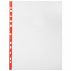 Набор папок-файлов перфорированных с цветными полосками - Фото 3