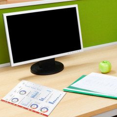 Набор папок-файлов перфорированных с цветными полосками - Фото 4