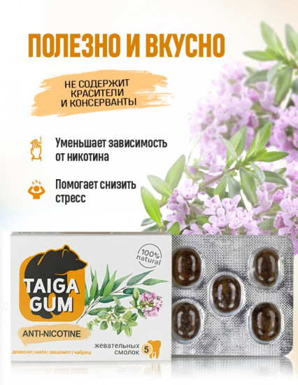 Смолка жевательная «Anti-Nicotine»