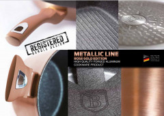 Сковорода-гриль с крышкой «Rose gold Line» (28х28 см) - Фото 1