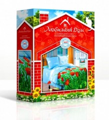 Комплект постельного белья «Маковый цвет» (арт. 10528, 1,5-спальный, БИОкомфорт, 2 наволочки 70х70) - Фото 1