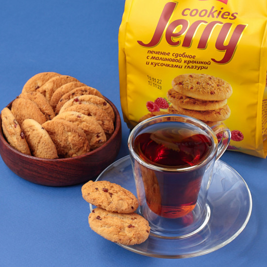 Печенье сдобное с кусками глазури «Jerry»