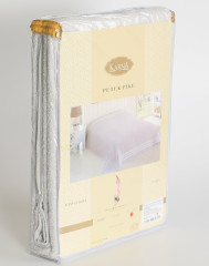 Простыня махровая «Karna» (1,5 спальная, 160x220), цвет бежевый - Фото 1