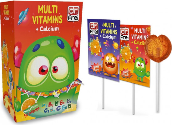 Набор леденцов с витаминами на палочке «Multivitamins + Calcium № 50»