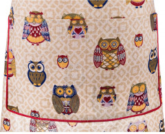 Фартук «Совушки» (лен, бежевый) - Фото 3