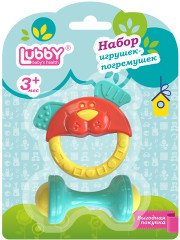 Набор игрушек-погремушек «Собачка и гантелька» - Фото 1