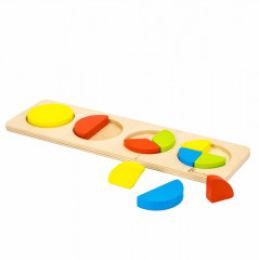 Пазл деревянный «Дроби-круги» - Фото 1