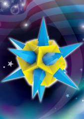 Волшебные грани. №20. Звездчатый многогранник. Шестая звездчатая форма икосаэдра (6+) - Фото 1