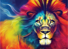 Пазл «Лев в графике» - Фото 1