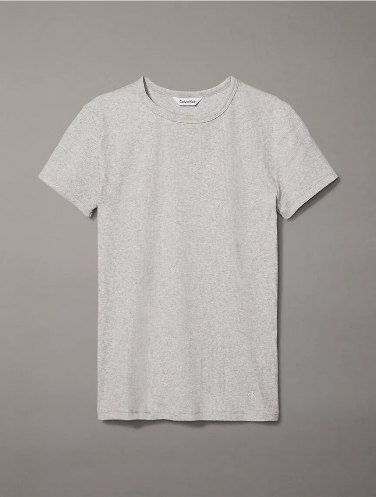 Футболка женская «Cotton Contour Rib» | Calvin Klein | Фото 5