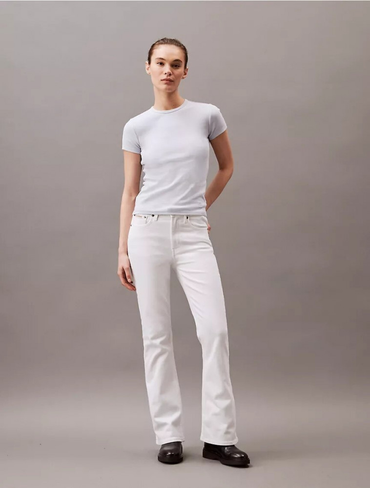 Футболка женская «Cotton Contour Rib» | Calvin Klein | Фото 2