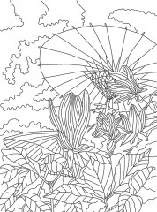 Рисунки мотивы в японском стиле. Раскрашивай и отдыхай - Фото 6