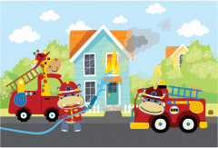 Пазл «Пожарная бригада» - Фото 1