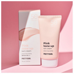 Крем солнцезащитный SPF50+ «Pink Tone Up Sun Cream» - Фото 1