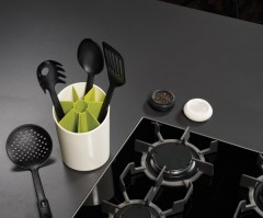 Подставка для кухонных принадлежностей, бело-зеленая - Фото 1