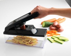 Овощерезка с контейнером, черная - Фото 2