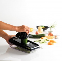 Тёрка V-образная с контейнером, черная - Фото 1