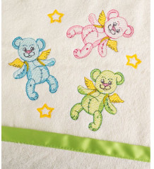 Полотенце махровое в фетровой сумке «Мишки» (50х90 см) - Фото 1