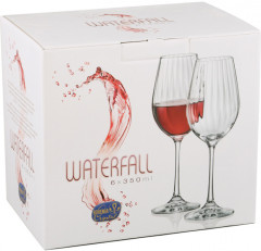 Набор бокалов для вина «Waterfall» (350 мл, 6 шт) - Фото 1