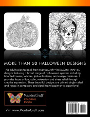Coloring Book for Adults: MantraCraft Halloween: Halloween Coloring Book for Adults Relaxation - Фото 1