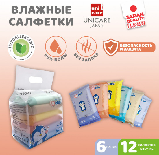 Набор салфеток влажных
