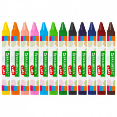 Восковые мелки трехгранные утолщенные - Фото 11