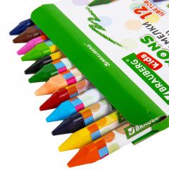 Восковые мелки трехгранные утолщенные - Фото 12