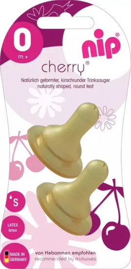 Набор сосок латексных для бутылочки «Cherry»