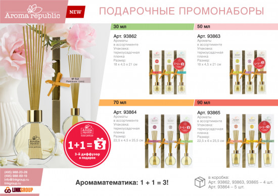 Аромадиффузоры промонабор (1+1)=3