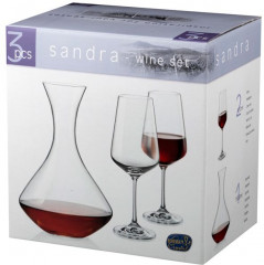 Набор для вина Gold&Red (1500/450 мл, 3 предмета) - Фото 1