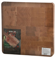 Доска разделочная торцевая (бук, 30×30×3 см) - Фото 1